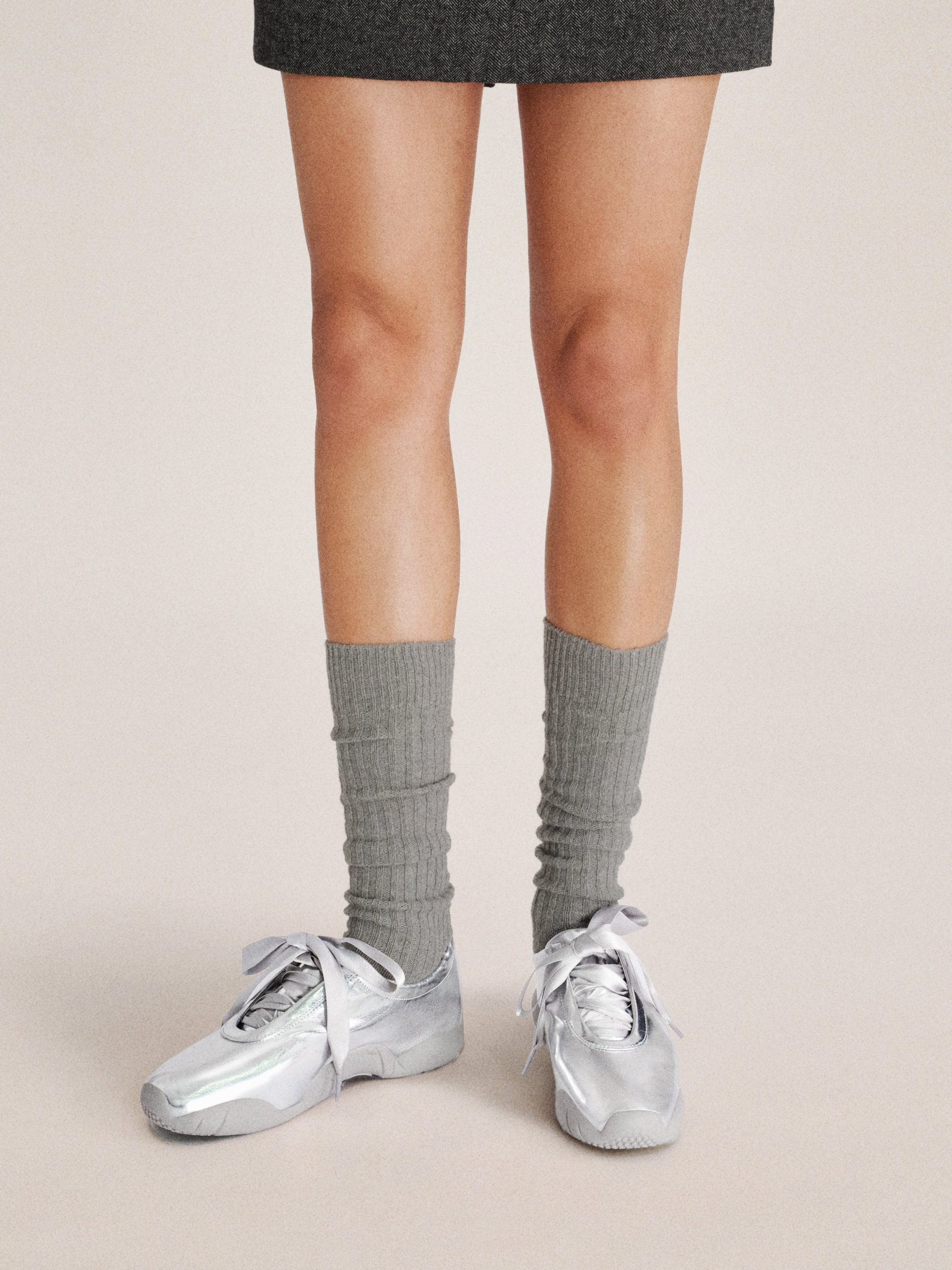 Flavia Ballerina Sneakers - Silver - Image 2