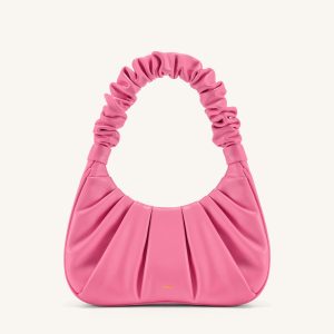 Gabbi Ruched Hobo Handbag - Pink