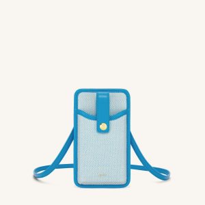 Aylin Canvas Phone Bag - Lake Blue