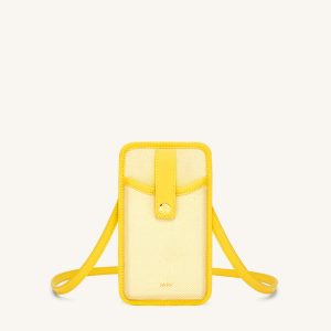 Aylin Canvas Phone Bag - Yellow