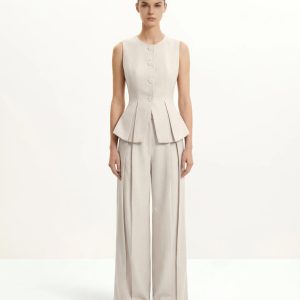 Structured Seam Round - Beige