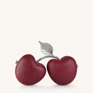 Elara Cherry Shaped Clutch - Red