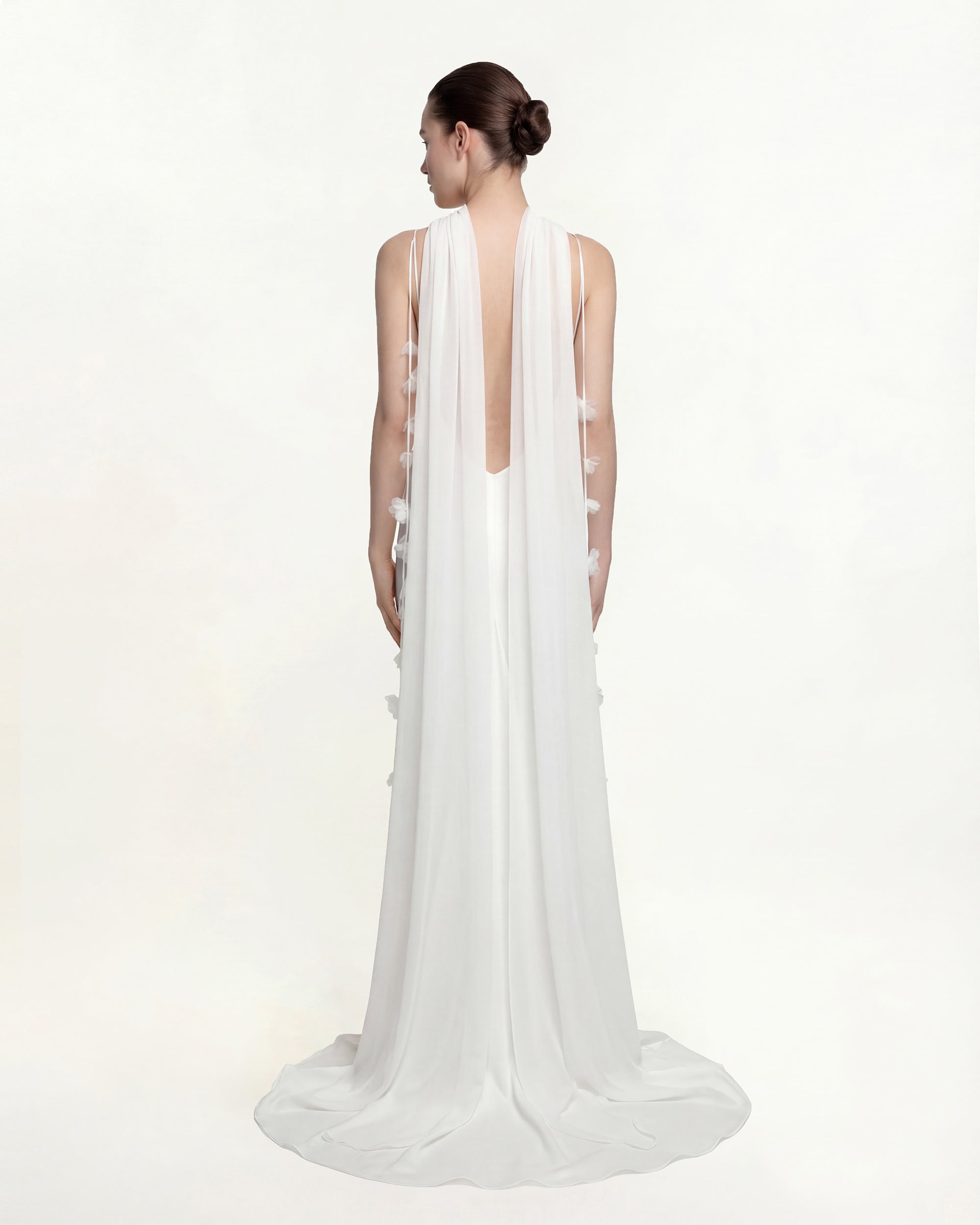 Tulle Cape Shawl - White - Image 2