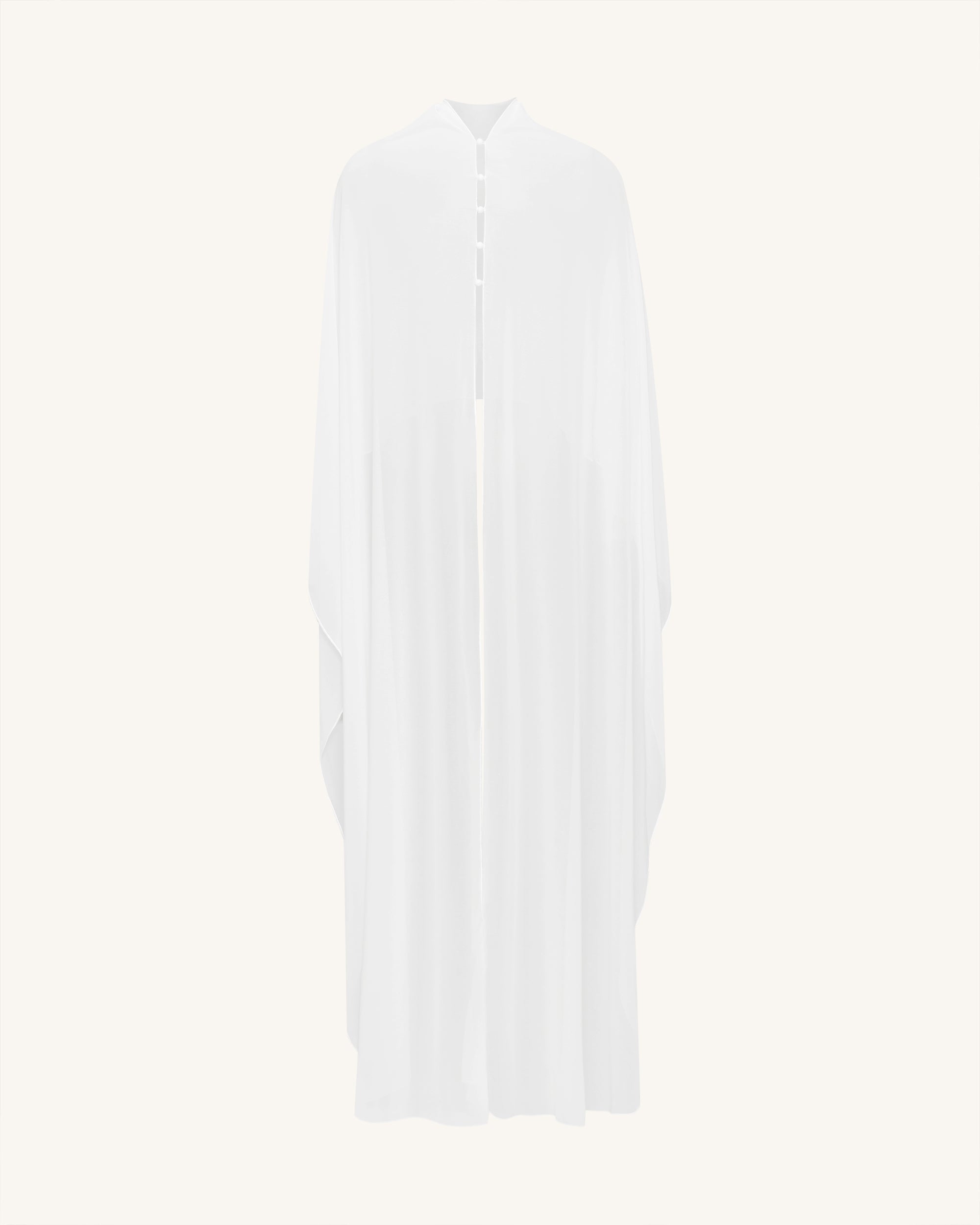 Tulle Cape Shawl - White - Image 9