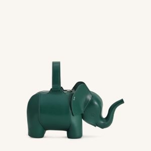 Claire Elephant Shaped Handbag - Green