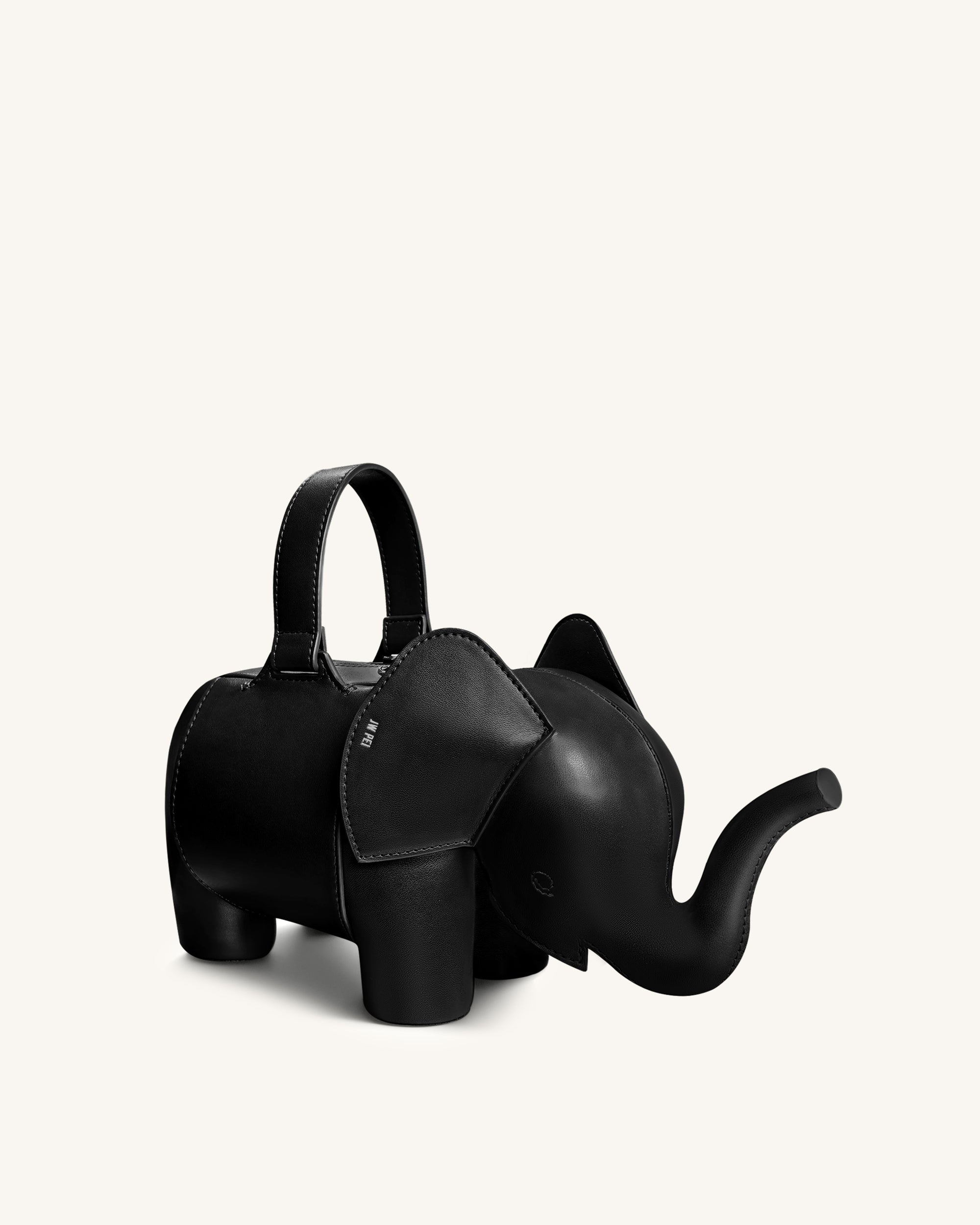 Claire Elephant Shaped Handbag - Black - Image 2