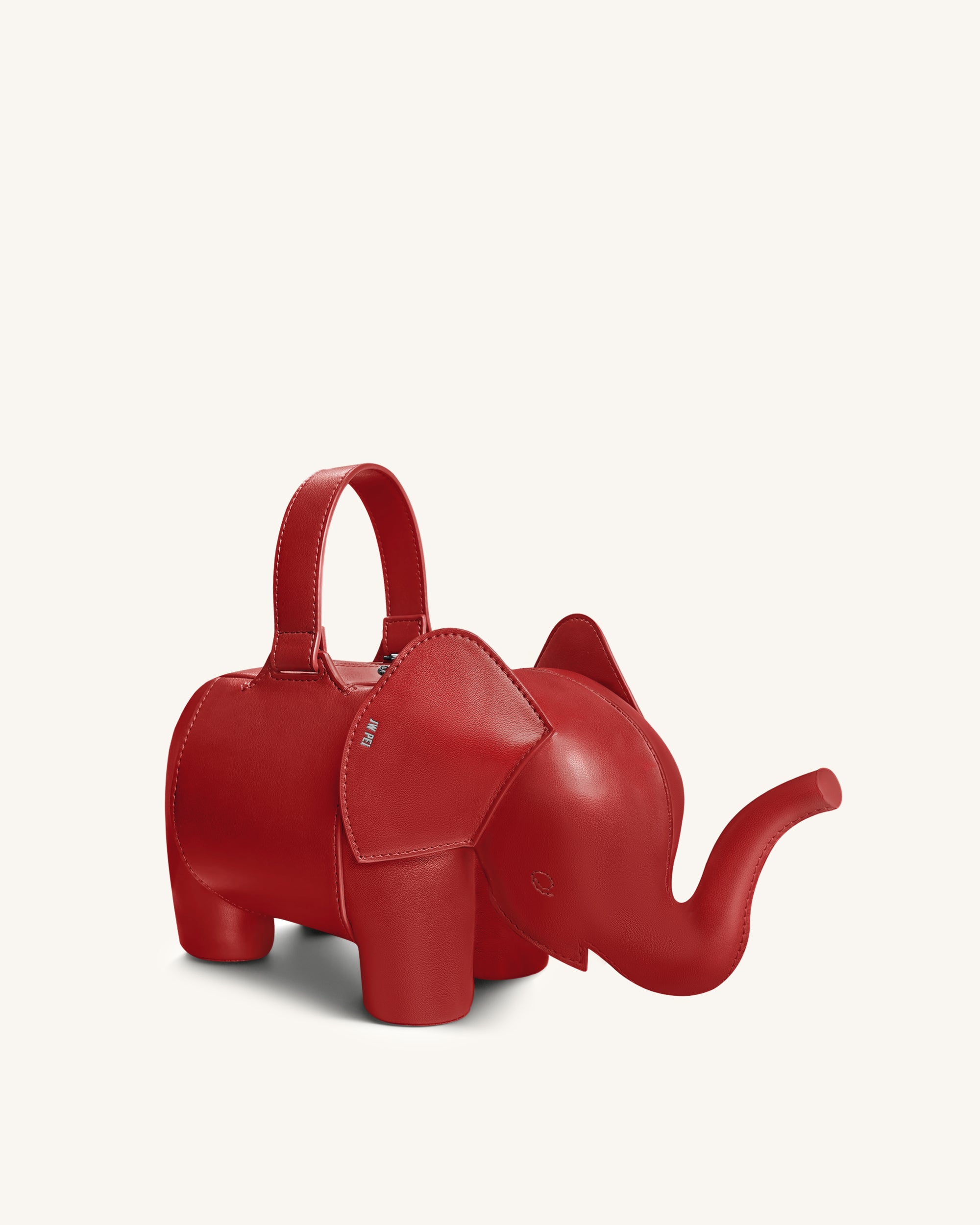 Claire Elephant Shaped Handbag - Red - Image 2