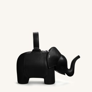 Claire Elephant Shaped Handbag - Black