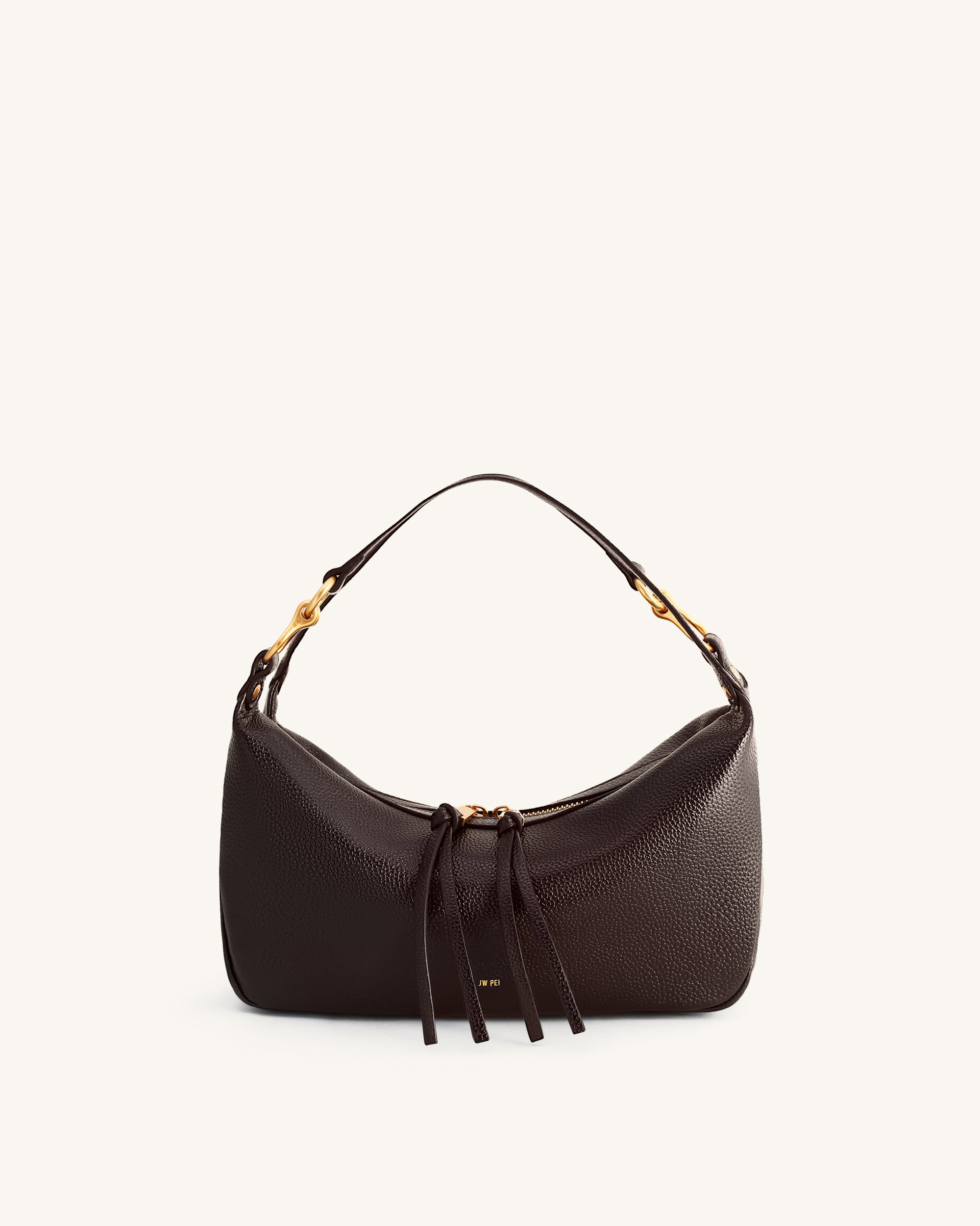 Selia Soft-Grain Crossbody Bag - Dark Brown - Image 2