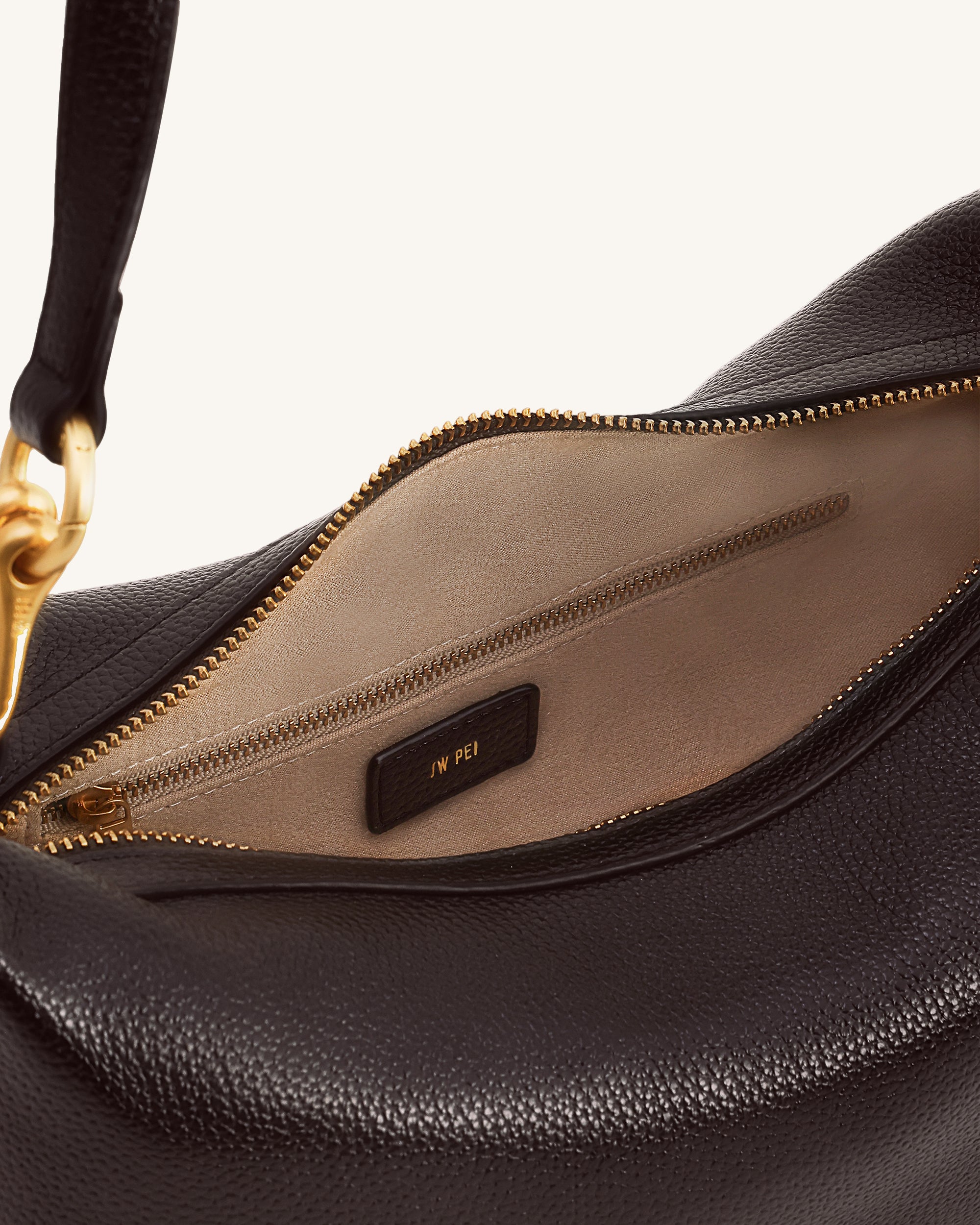 Selia Soft-Grain Crossbody Bag - Dark Brown - Image 5