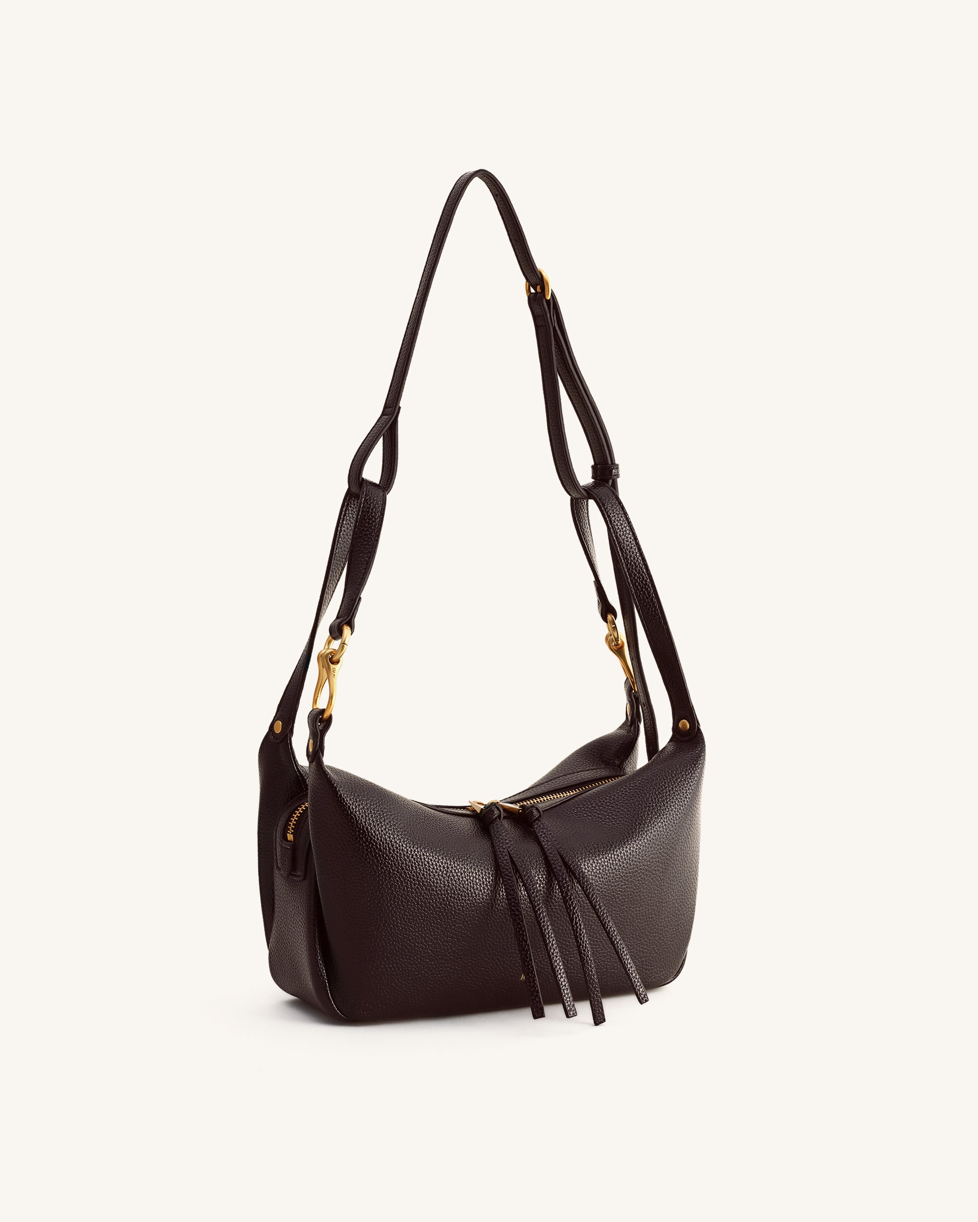 Selia Soft-Grain Crossbody Bag - Dark Brown - Image 3