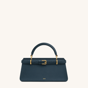 Elena Classic Top Handle Bag - Navy