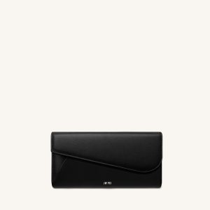 Seren Flap Long Wallet - Black