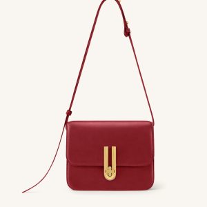 Evania Lock Shoulder Bag - Red