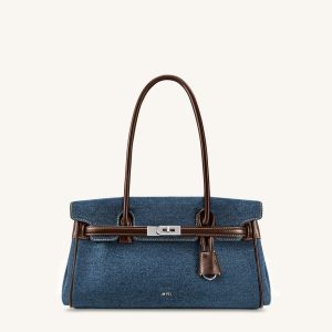 Yara Denim Shoulder Bag - Blue