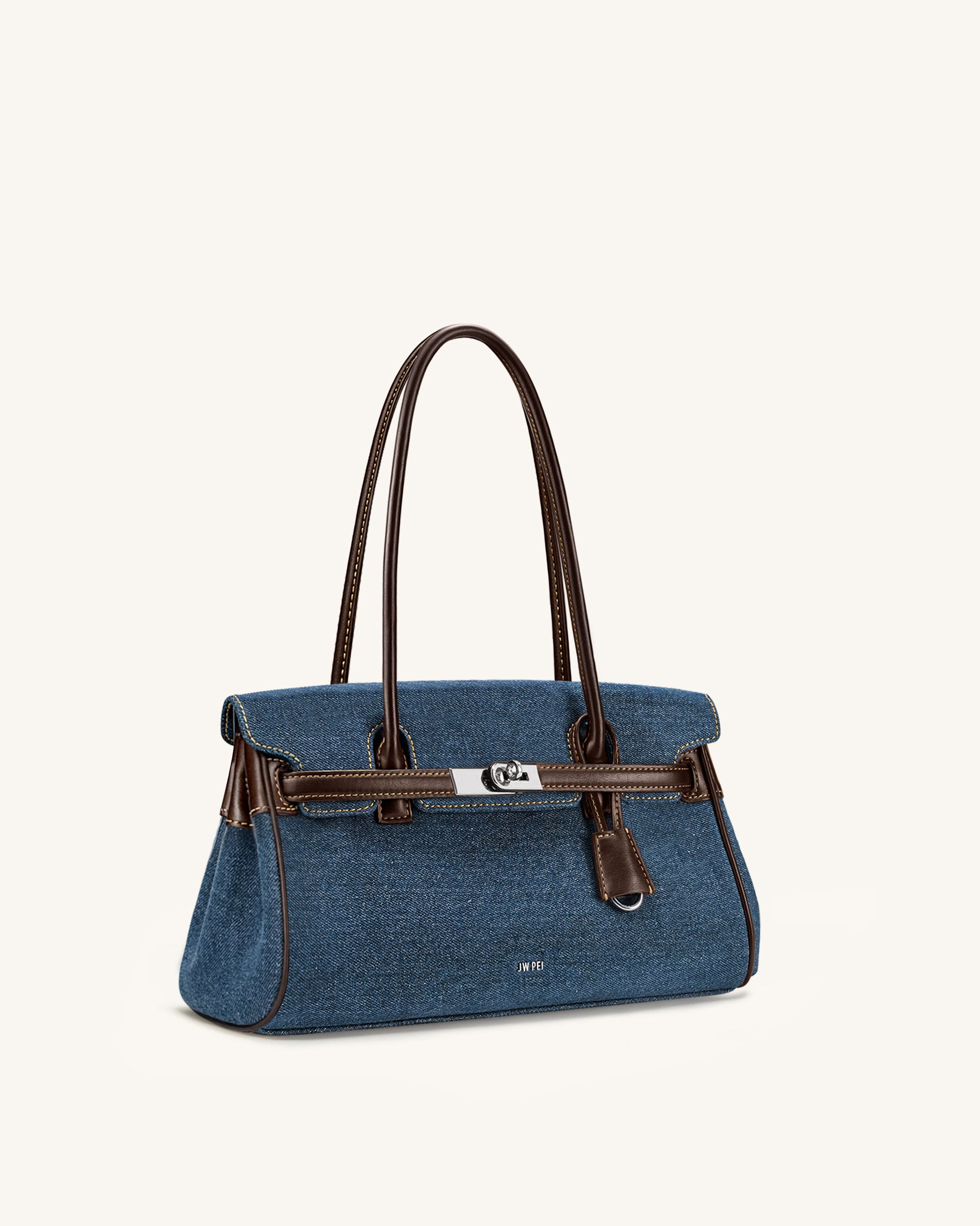 Yara Denim Shoulder Bag - Blue - Image 2