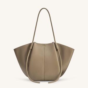 Nala Wide Tote Bag - Taupe