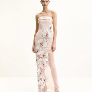 Orchid Embroidered Dress - Pink