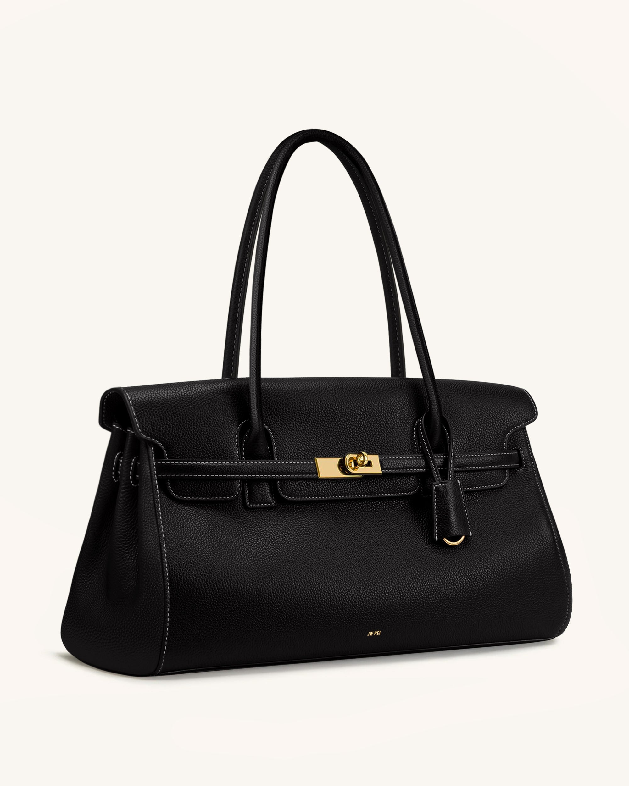 Yara Large Shoulder Bag - Black - Image 2