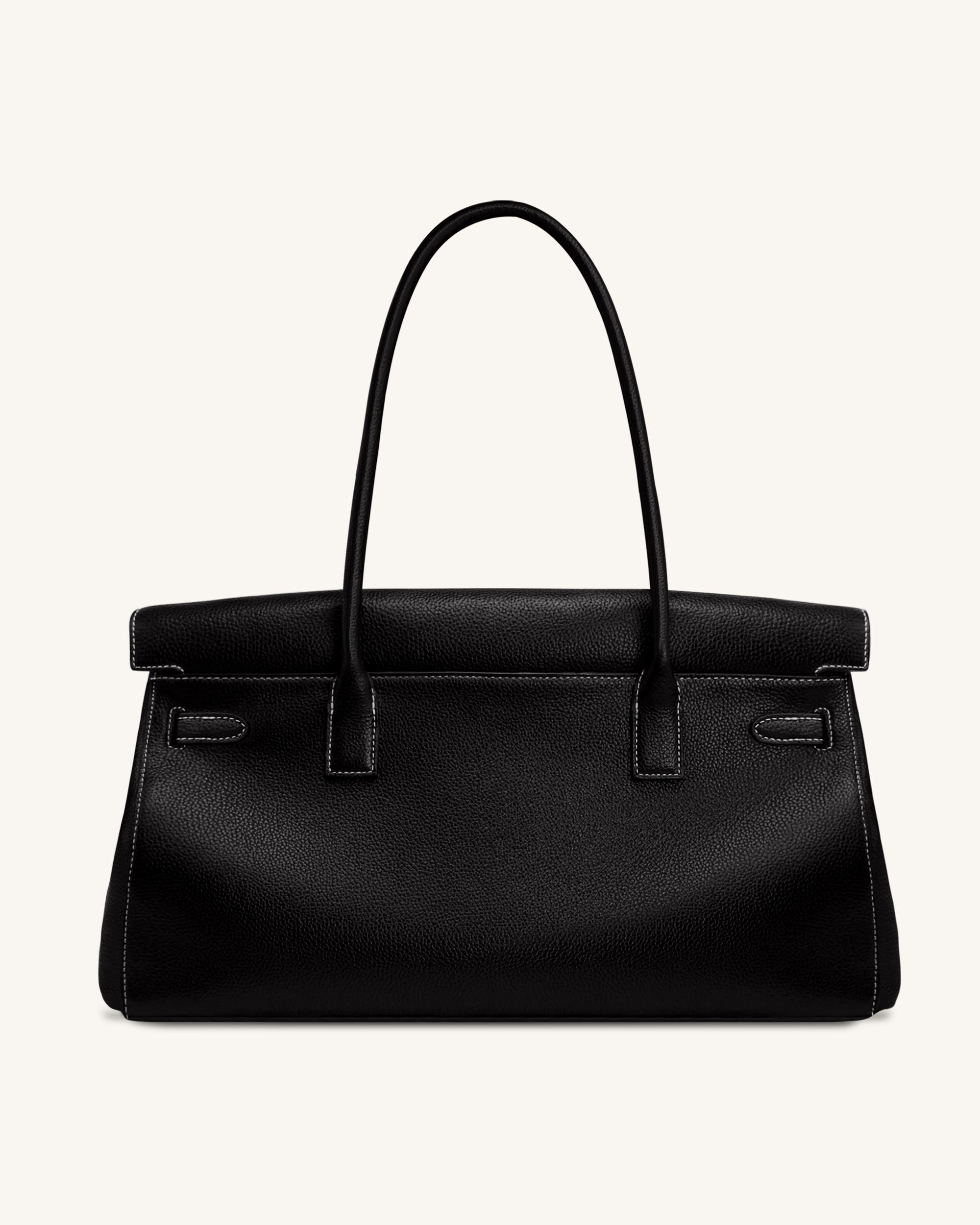 Yara Large Shoulder Bag - Black - Image 3