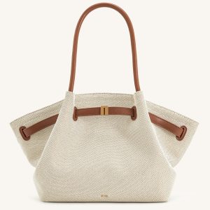 Hana Large Tote Bag - Brown Canvas