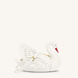 Alani Swan Shaped Crossbody Bag - White