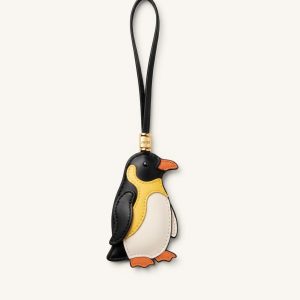 Penguin Bag Charm - Black Multi