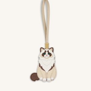 Ragdoll Cat Bag Charm - Beige