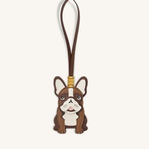 French Bulldog Bag Charm - Brown