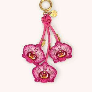 Orchid Bag Charm - Pink