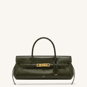 Viviana Small Top Handle Shoulder Bag - Olive Green