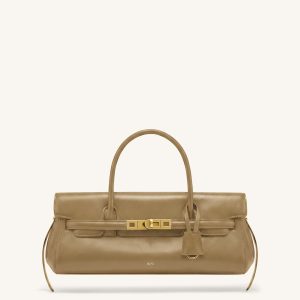 Viviana Small Top Handle Shoulder Bag - Khaki