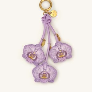 Orchid Bag Charm - lilac