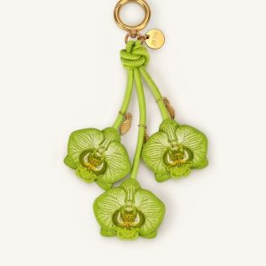 Orchid Bag Charm - Green
