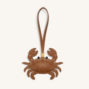 Crab Bag Charm - Brown