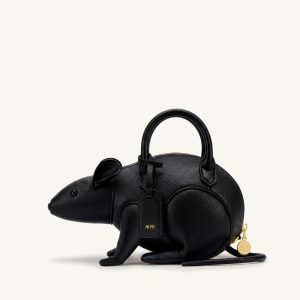 Mia Mouse Top Handle Bag - Black