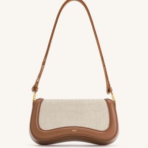 Joy Shoulder Bag - Brown Canvas