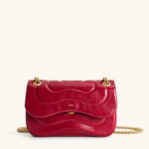Tina Quilted Chain Crossbody - Claret