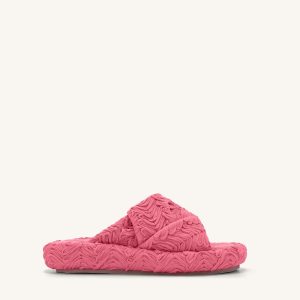 Lilah Woven Platform Sandal - Rose Red