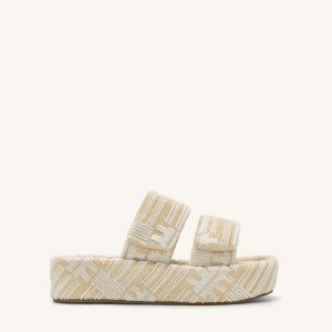 Lexi Terry Slide Sandal - OatMilk