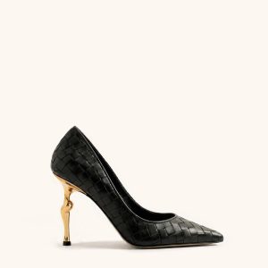 Hazel Woven Heels - Black