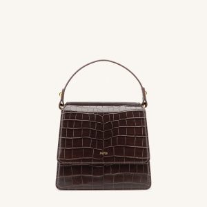 FAE Top Handle Crossbody - Nutella Croc