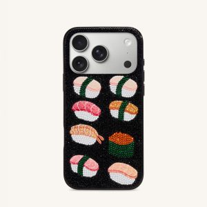 Sushi Phone Case - Multicolor Black