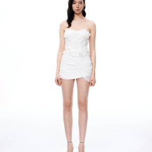 Juniper 3D Floral Mini Suits - White