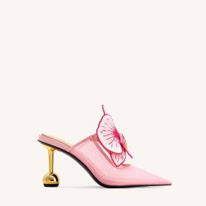 Sofia Orchid Sphere Heel Mules - Pink