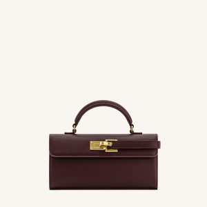 Keyla Top Handle Bag - Deep Burgundy