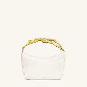 Jenny Human-shaped Handle Handbag - White