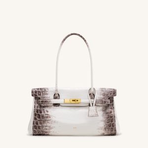 Yara Shoulder Bag - White Croc