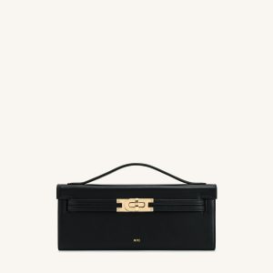 Bria Structured Top Handle Bag - Black