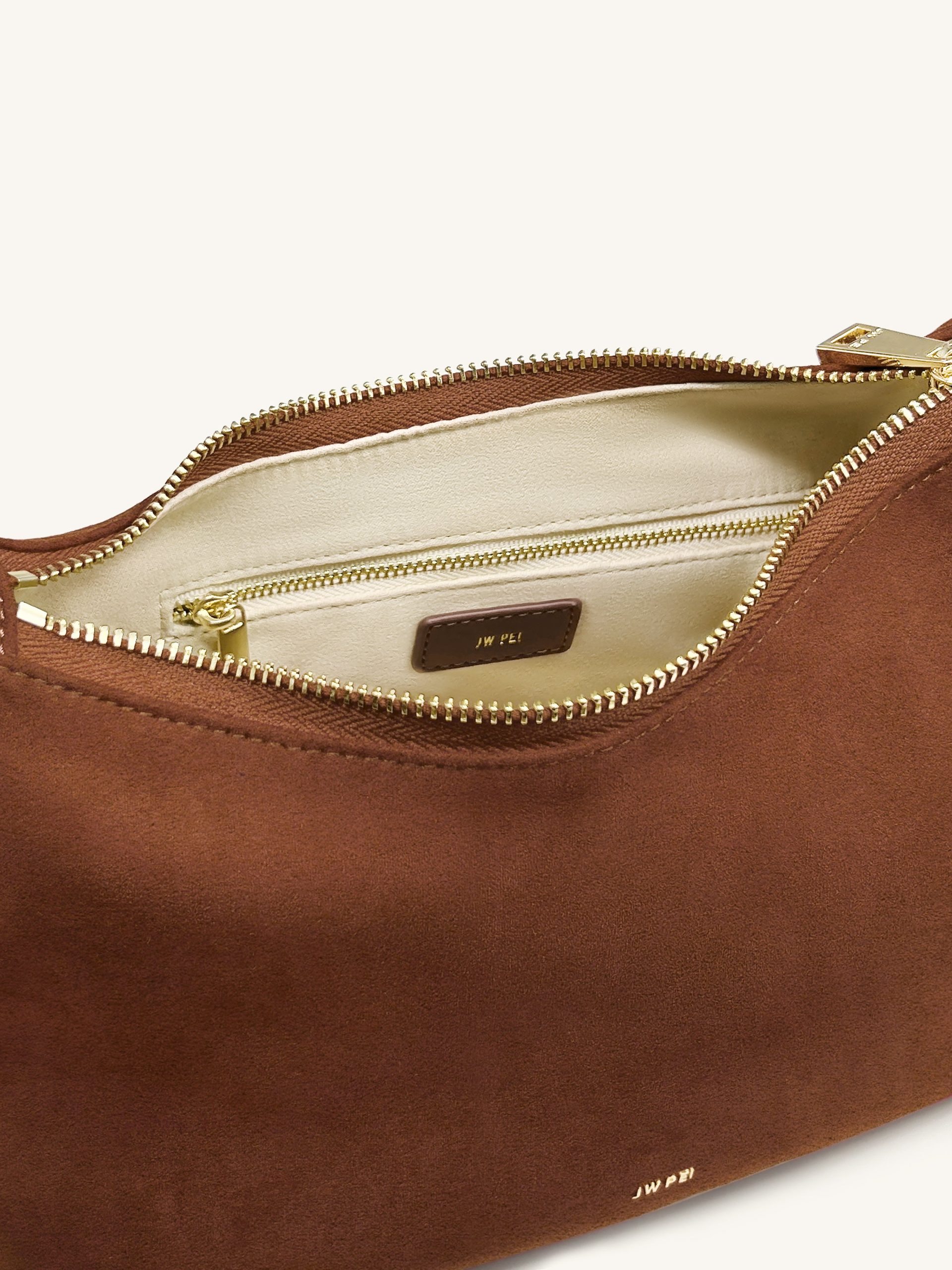 Nell Fringe Hardware Top Handle Bag - Mocha Brown - Image 5